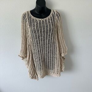 Parkhurst Cream Knit Swim Cover-Up